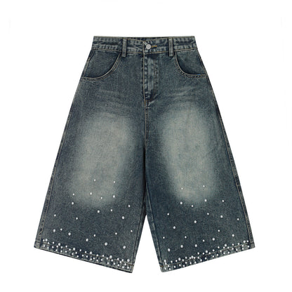 MilkMan Beaded Denim Shorts