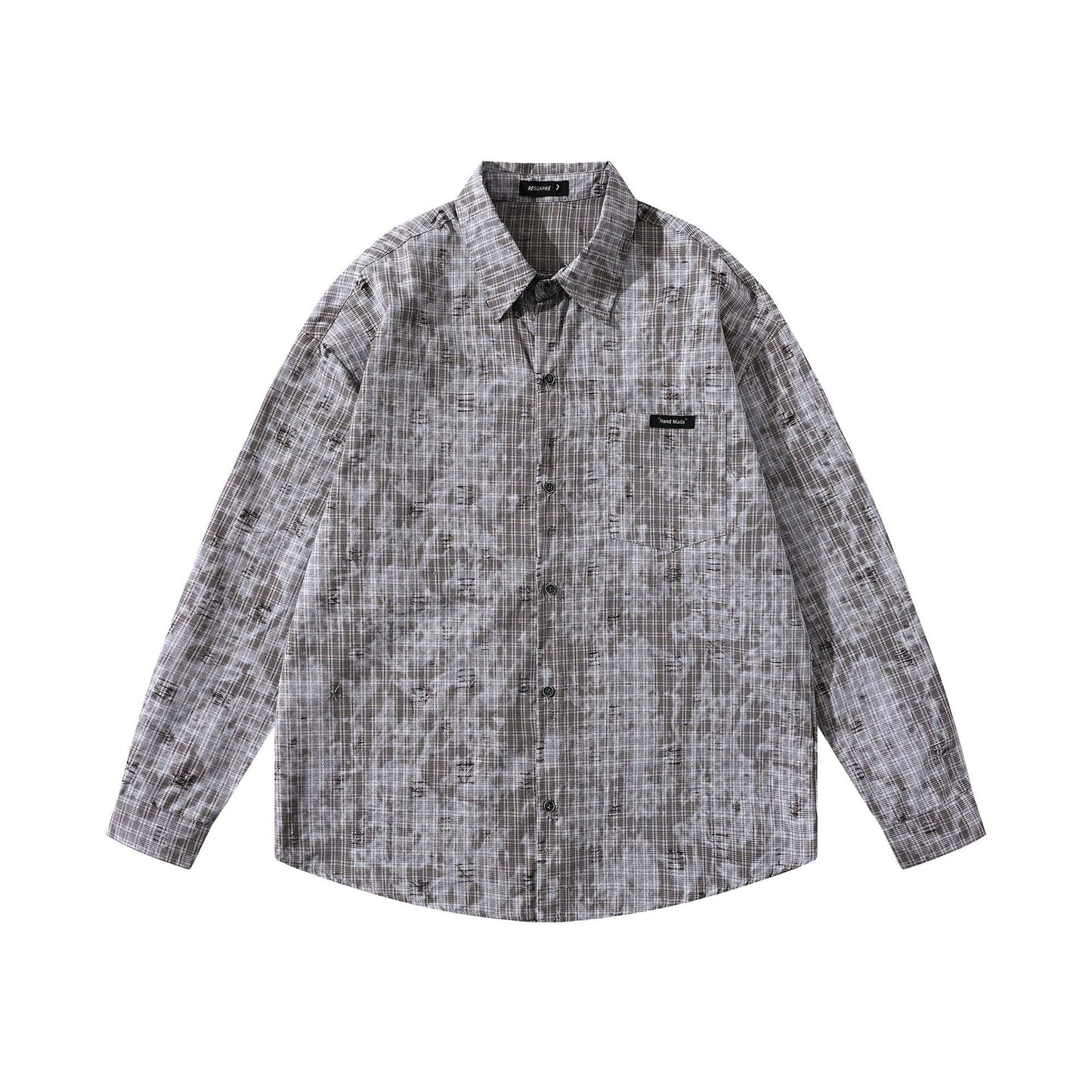 MilkMan Distressed Plaid Jacket