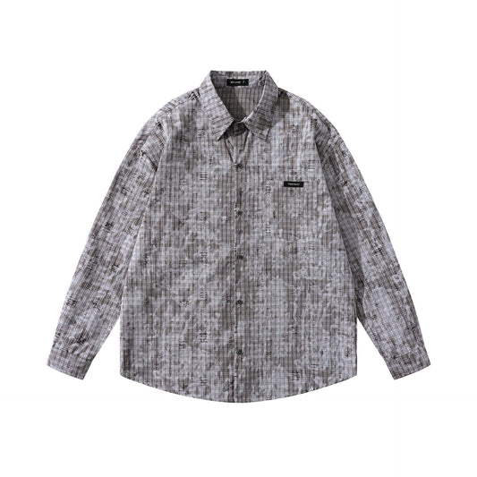 MilkMan Distressed Plaid Jacket