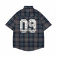 MilkMan Plaid Tie Shirt