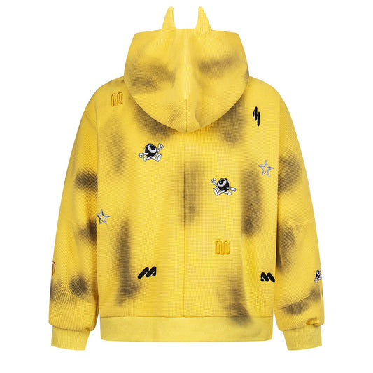 MilkMan Distressed Letter Jacket