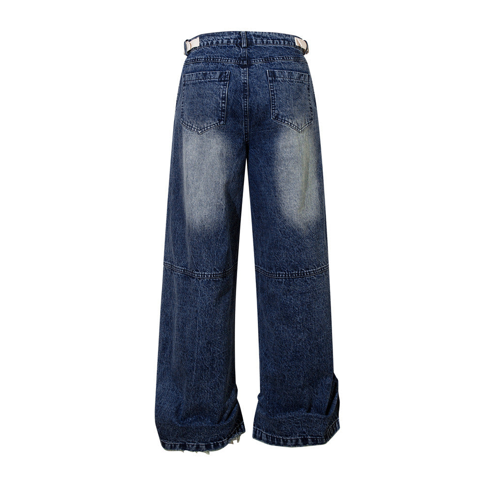 MilkMan Printed Faded Jeans
