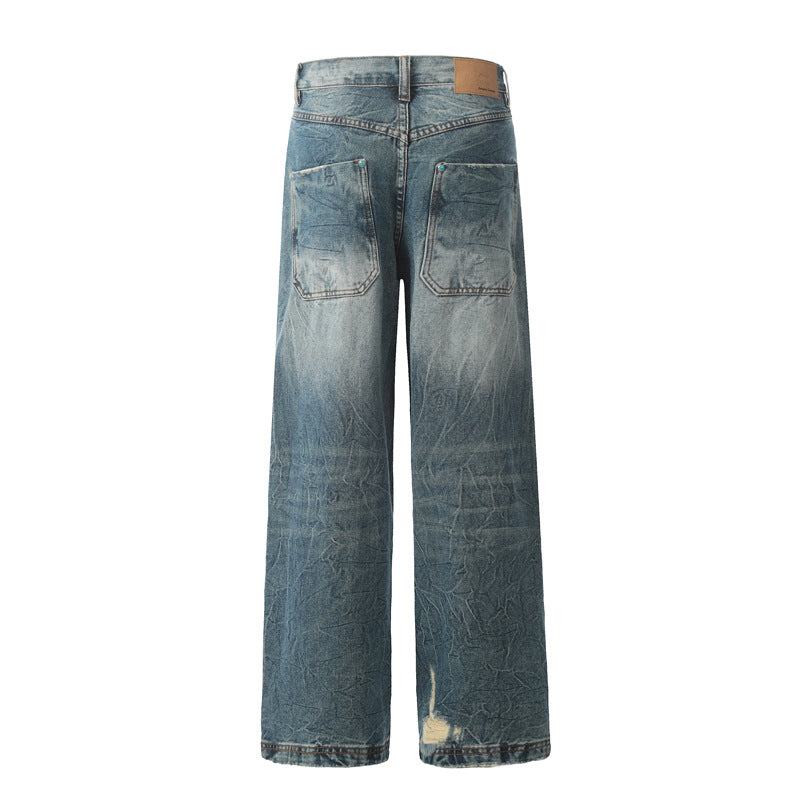 MilkMan Distressed Straight Jeans