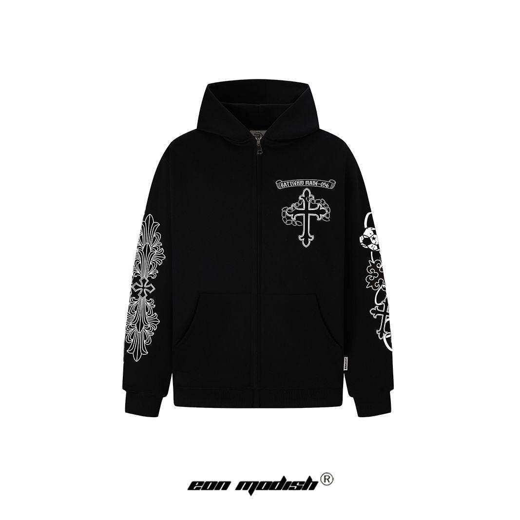 MilkMan Cross Print Hoodie