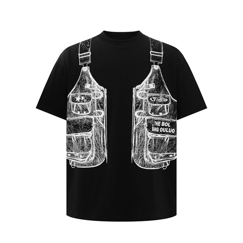 MilkMan Printed Vest Tee