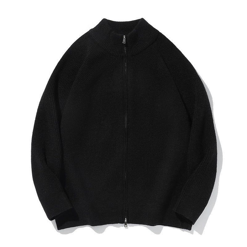 MilkMan Oversized Knit Zip Jacket