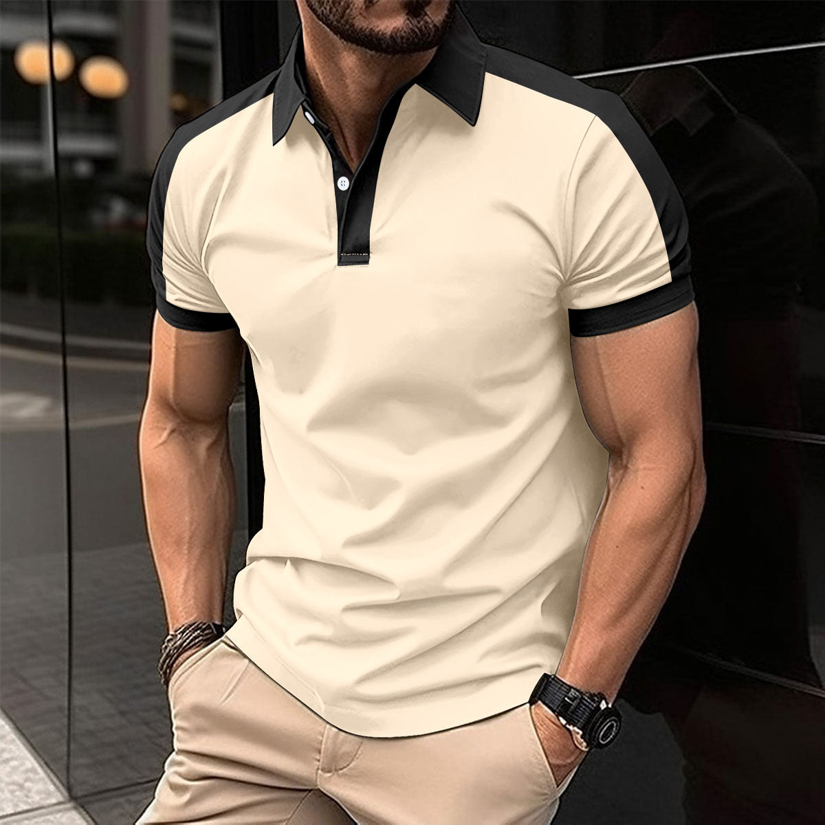 MilkMan Color Block Polo - Modern Edge