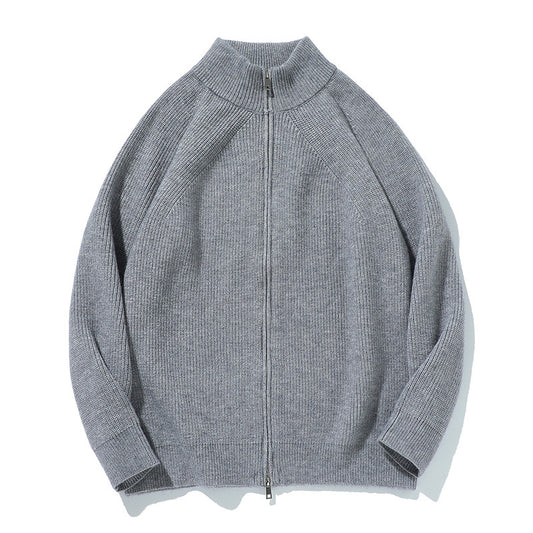 MilkMan Oversized Knit Zip Jacket