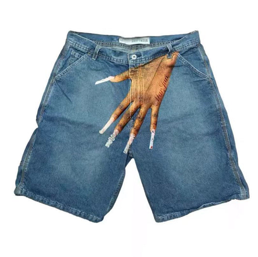 MilkMan Y2K Denim Shorts - Retro Streetwear