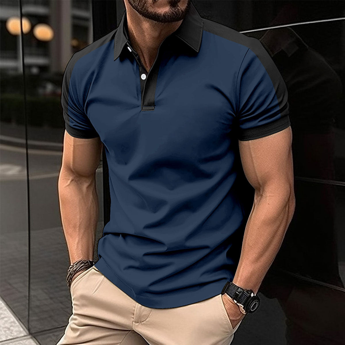 MilkMan Color Block Polo - Modern Edge