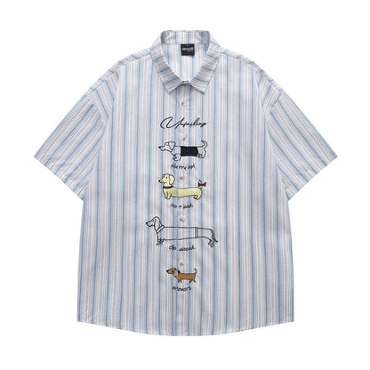 MilkMan Stripe Embroidered Shirt