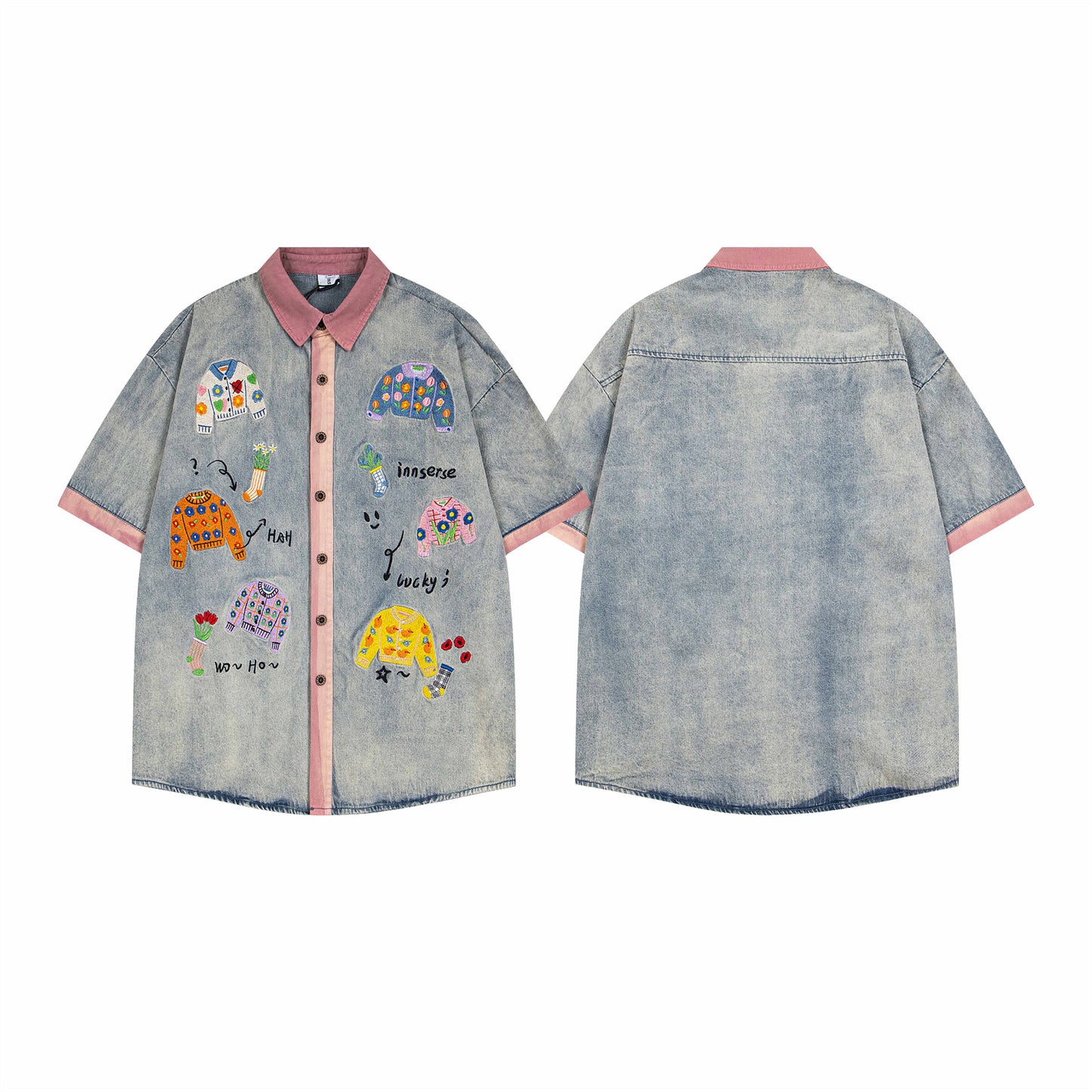 MilkMan Embroidery Block Shirt