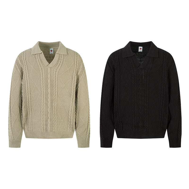 MilkMan Cable Collar Knit