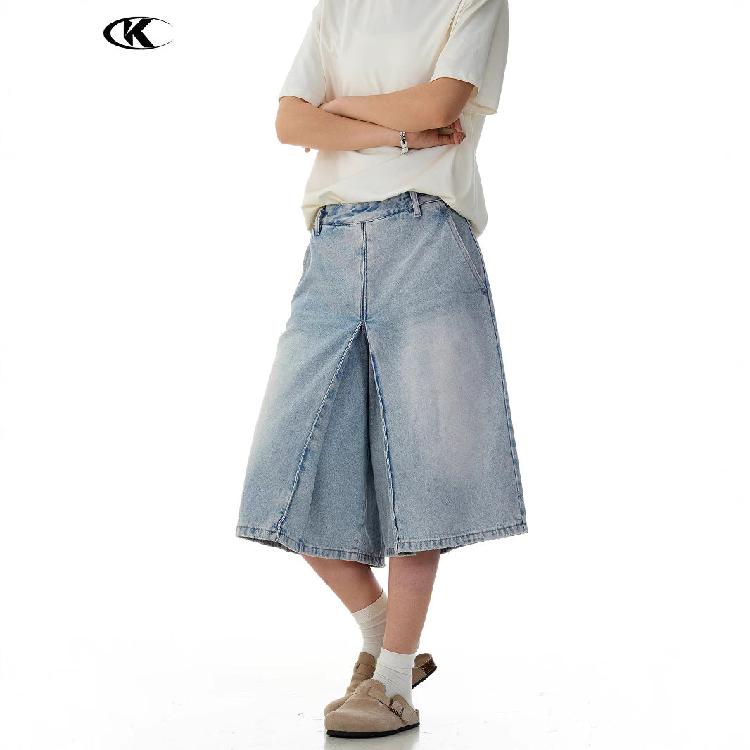 MilkMan Washed Indigo Shorts