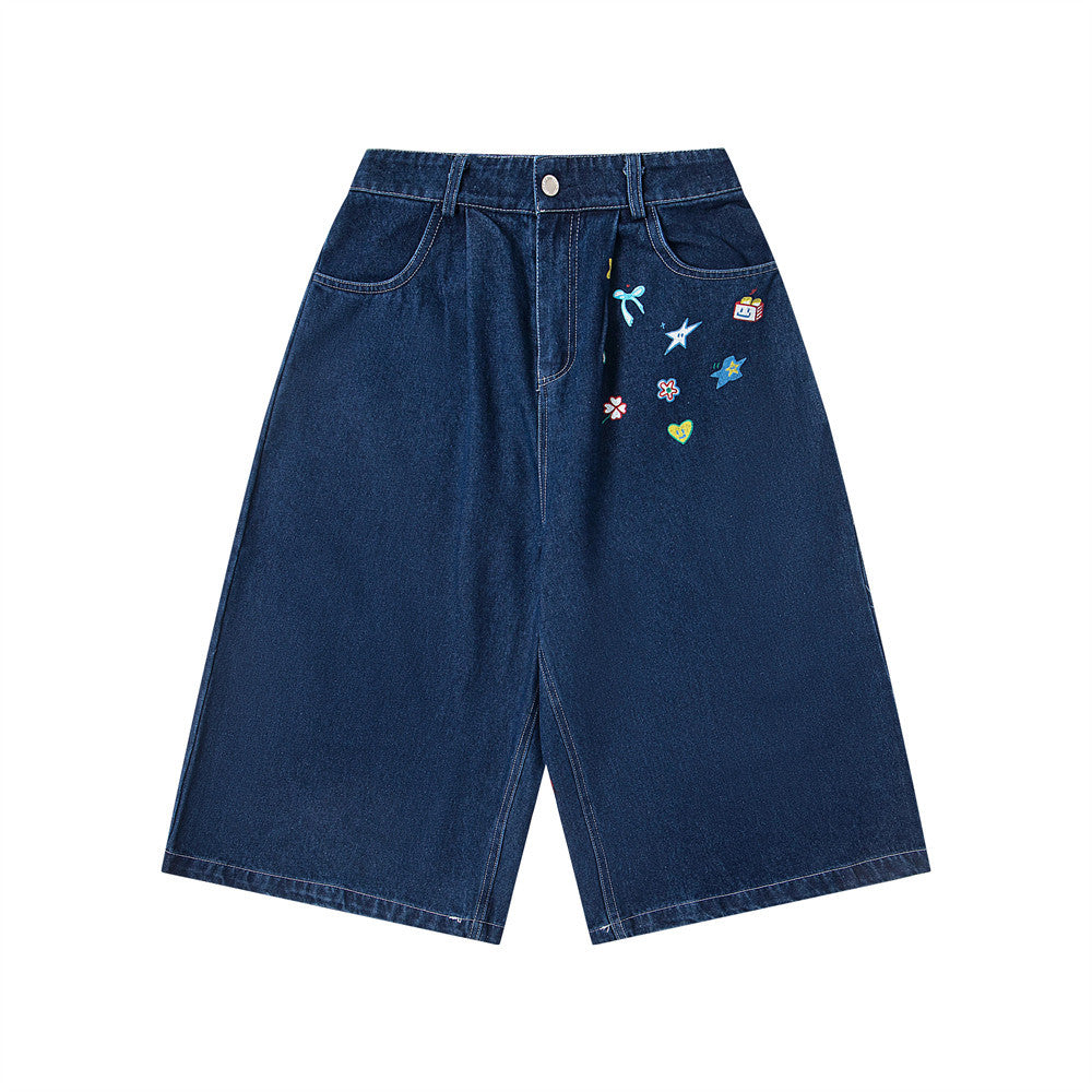 MilkMan Cartoon Denim Shorts