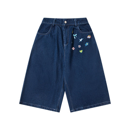 MilkMan Cartoon Denim Shorts