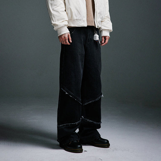 MilkMan Fringe Block Denim