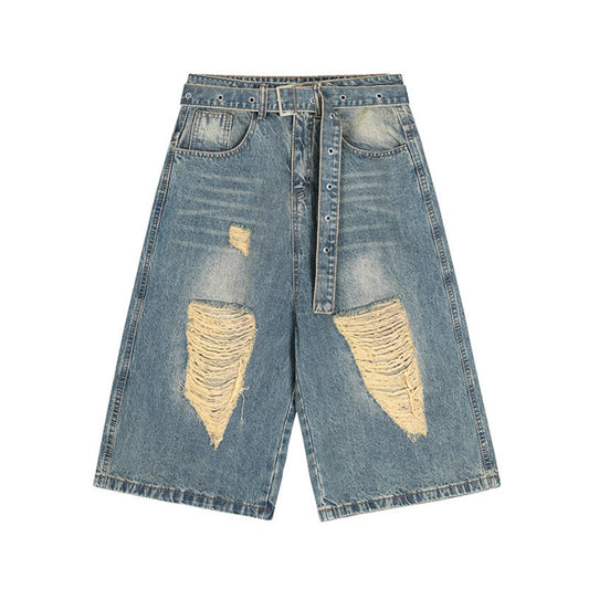 MilkMan Ripped Denim Shorts