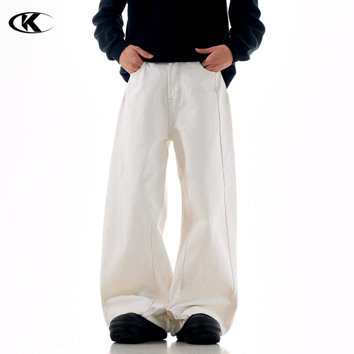 MilkMan White Tapered Jeans