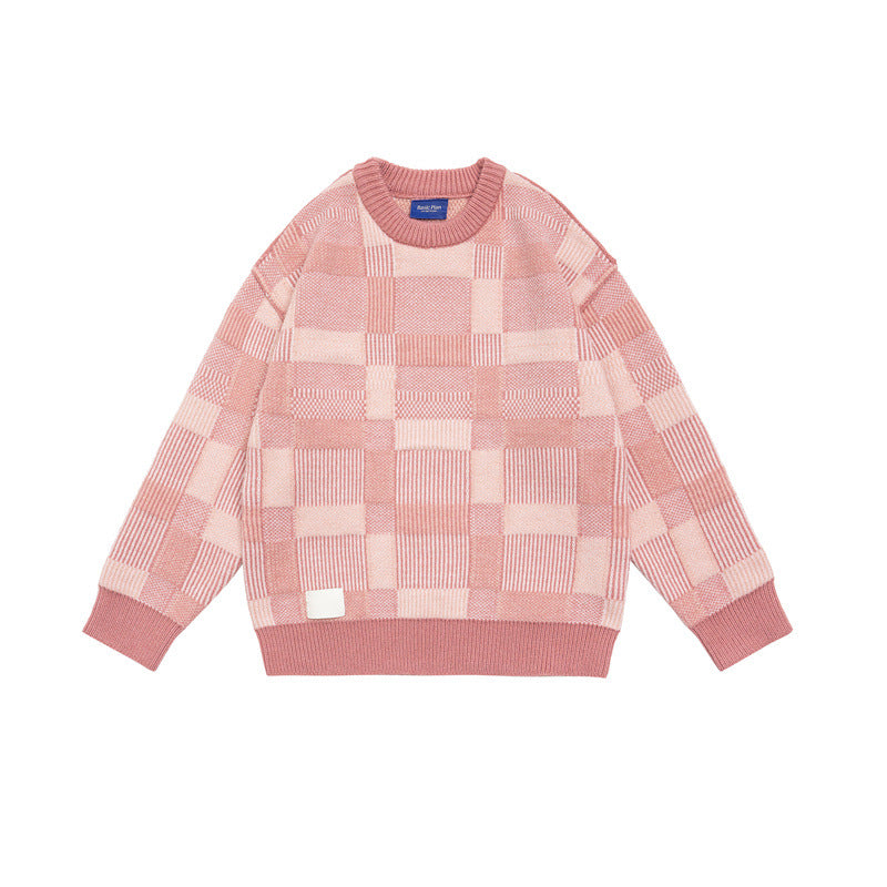 MilkMan Check Knit Pullover