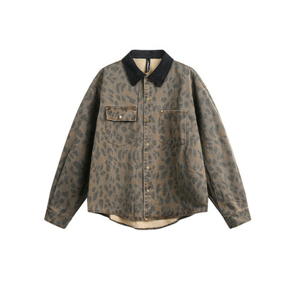 MilkMan Leopard Denim Shirt
