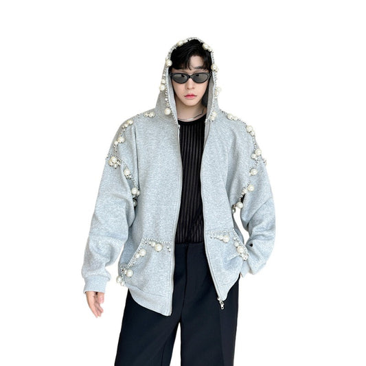 MilkMan Pearl Cardigan - Handcrafted Elegance