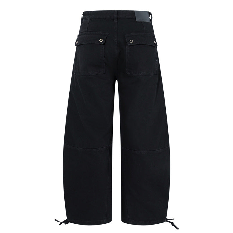 MilkMan Wide-Leg Ripped Jeans