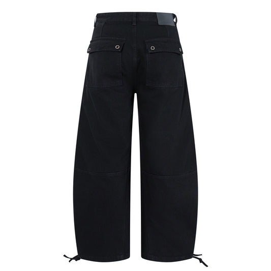 MilkMan Wide-Leg Ripped Jeans