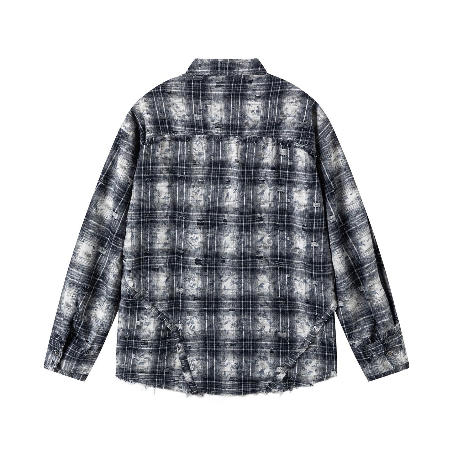 MilkMan Distressed Plaid Shirt