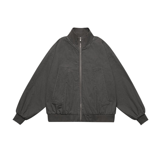 MilkMan Distressed Stand Collar Jacket