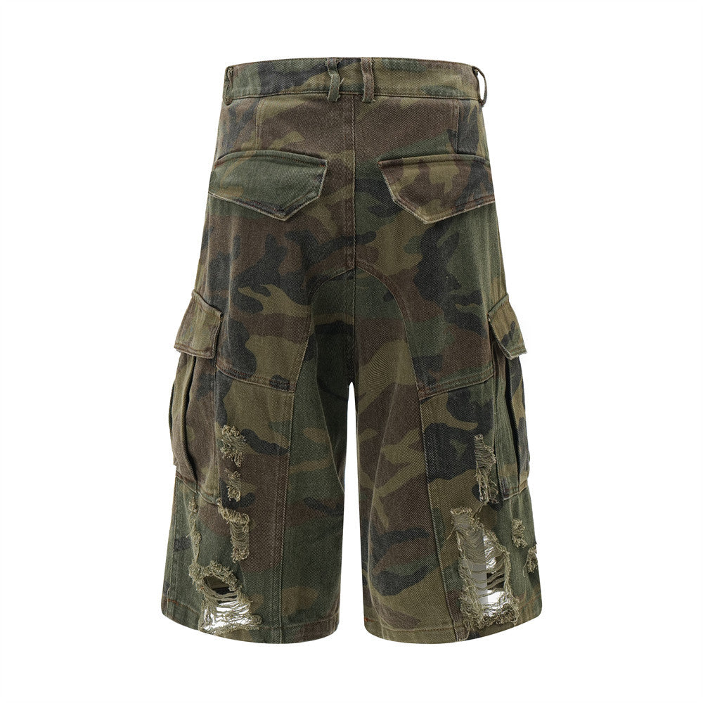 MilkMan Camo Fray Shorts