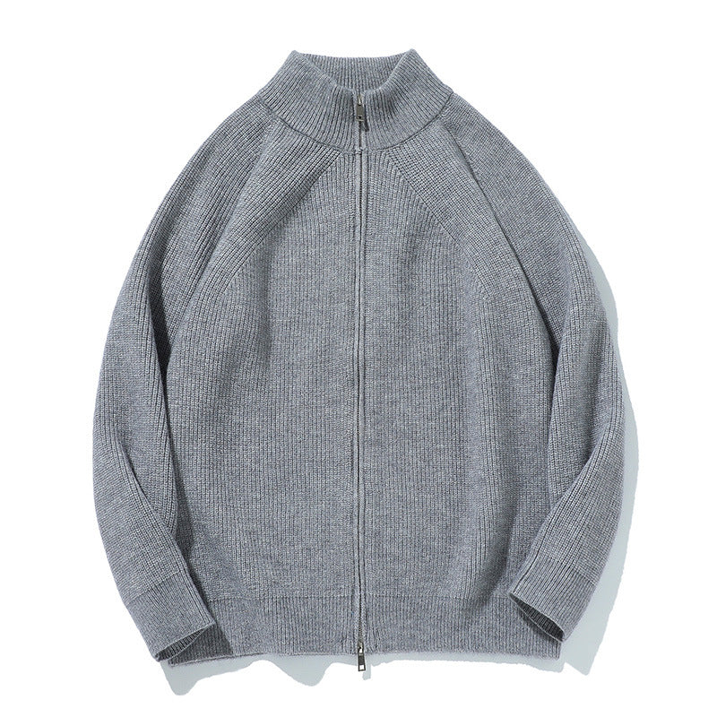 MilkMan Oversized Knit Zip Jacket