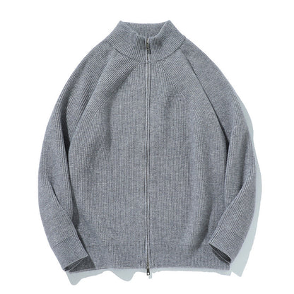 MilkMan Oversized Knit Zip Jacket