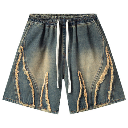 MilkMan Washed Fringe Shorts