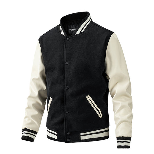 MilkMan Color Block Baseball Jacket - Sporty Edge