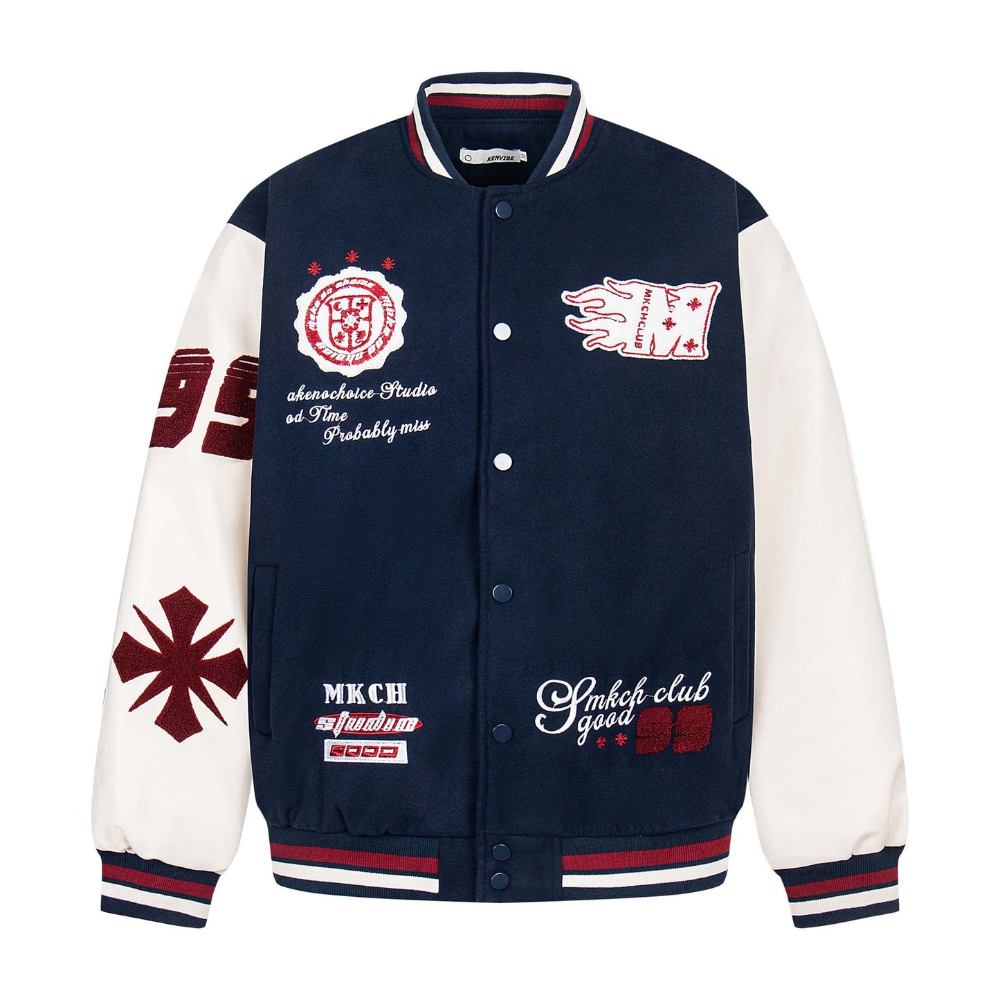 MilkMan Embroidered PU Jacket