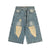 MilkMan Ripped Denim Shorts