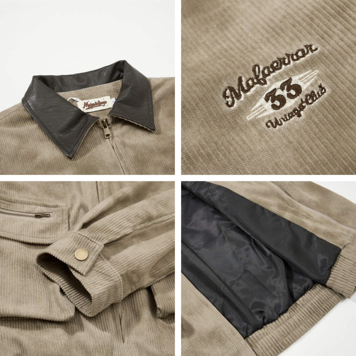 MilkMan Corduroy Patch Jacket