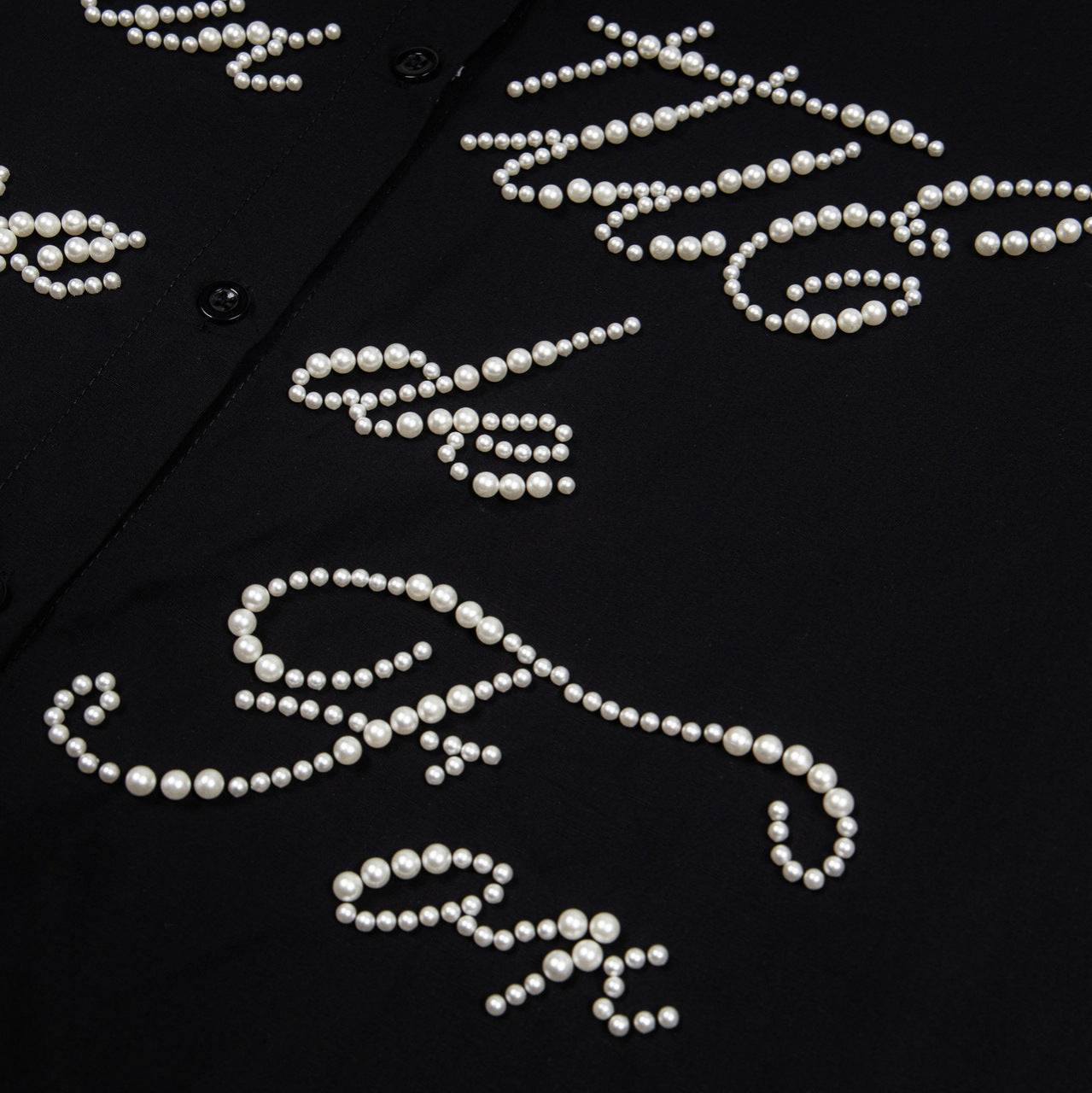 MilkMan Beaded Letter Shirt