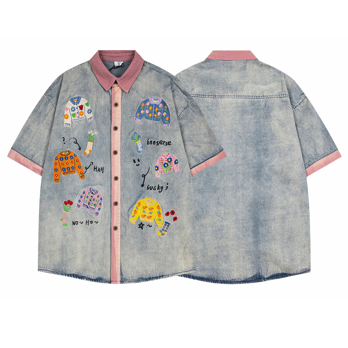 MilkMan Embroidery Block Shirt