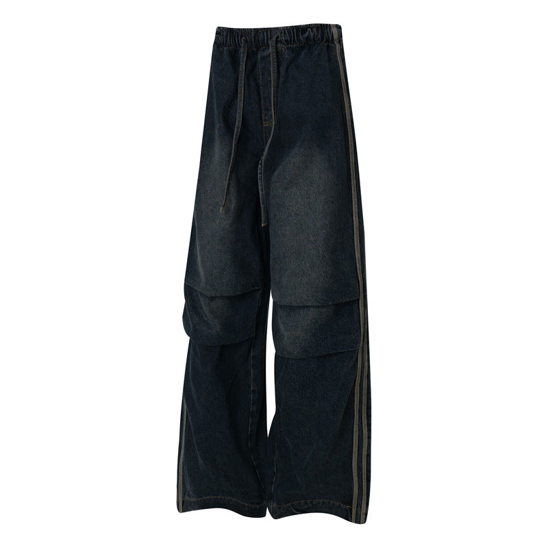 MilkMan Stripe Tube Denim Pants