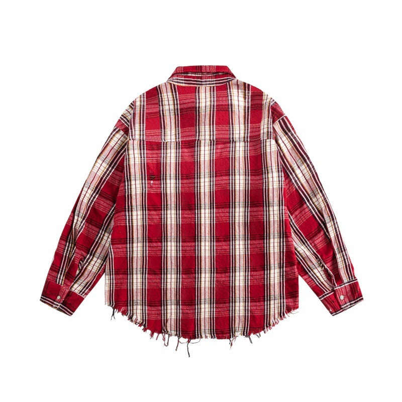 MilkMan Dawn Red Plaid Shirt