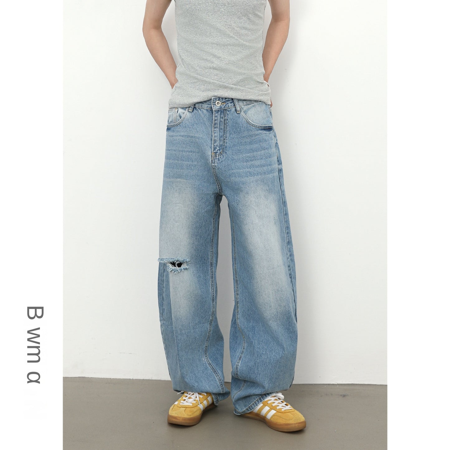 MilkMan Tapered Ripped Jeans