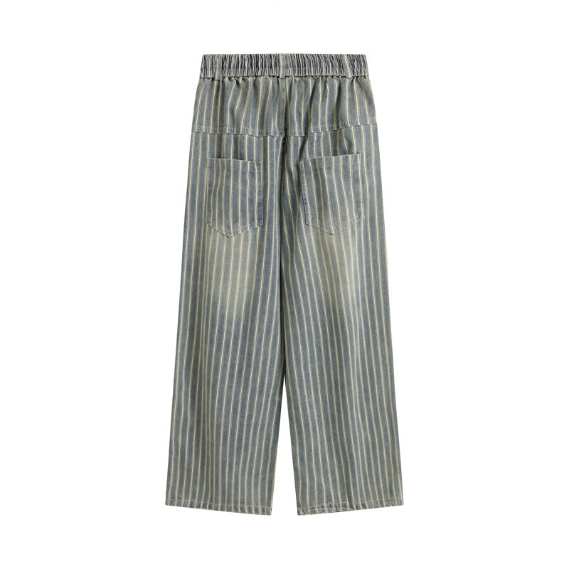 MilkMan Striped Washed Jeans