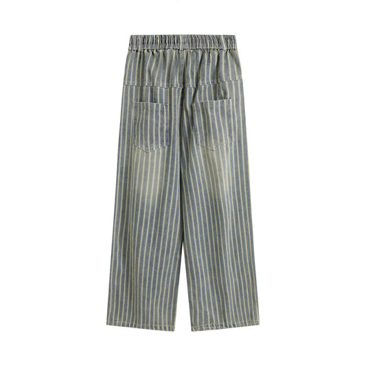 MilkMan Striped Washed Jeans