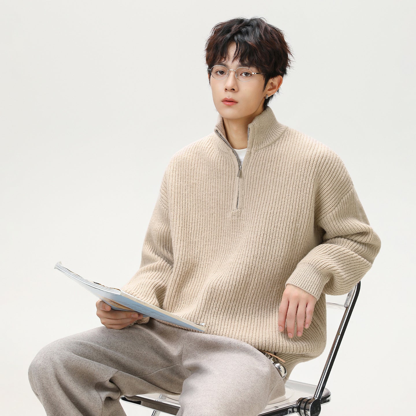 MilkMan Half-Zip Collar Sweater