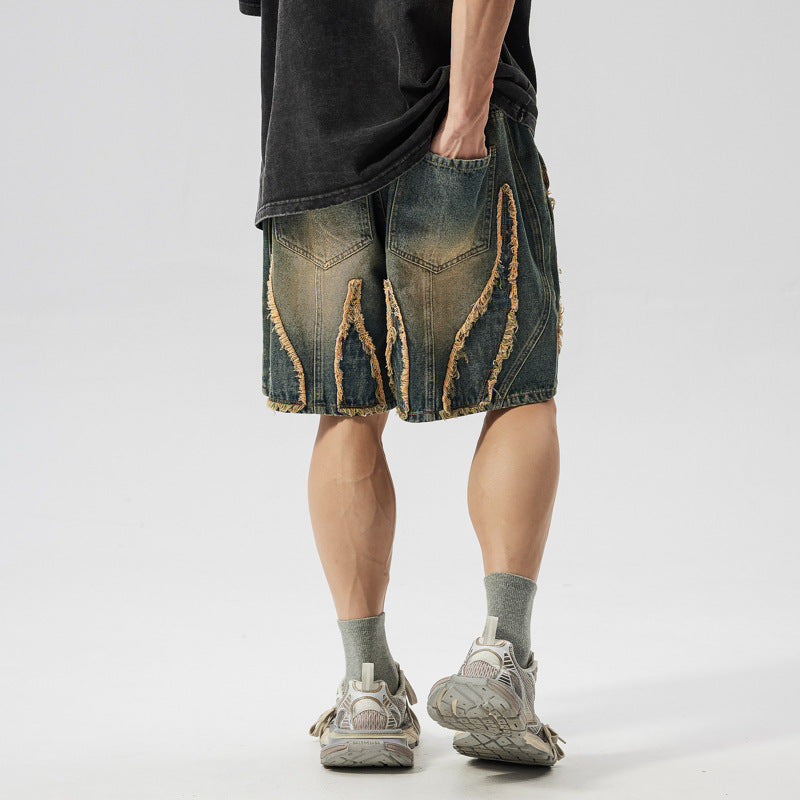 MilkMan Washed Fringe Shorts