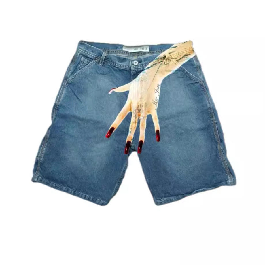 MilkMan Y2K Denim Shorts - Retro Streetwear