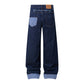 MilkMan Cuffed Plaid Jeans