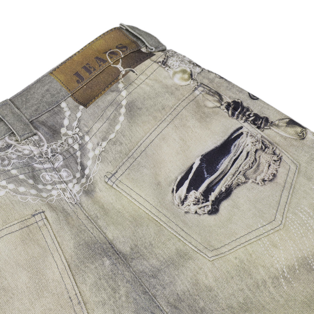 MilkMan Ripped Print Jeans